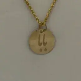 پلاک آویز طلا 18 عیار مدل بابا وزن 0.110 گرم  2