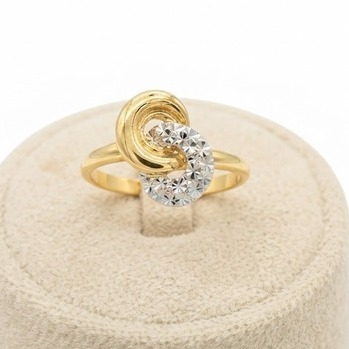 انگشتر طلا ۱۸ عیار گره نمادار وزن ۱.۵۷۰ گرم