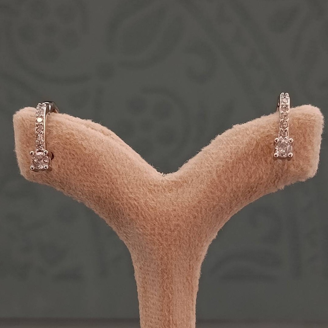 گوشواره نقره مدل دینا- 2.1 گرم 2