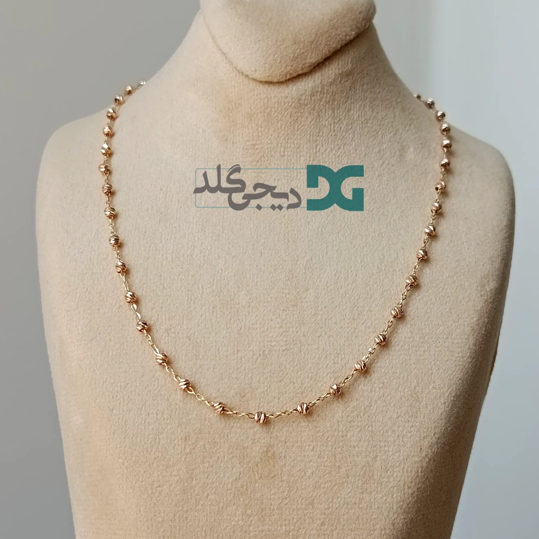 زنجیر طلای ۱۸ عیار – طرح البرنادو گوی‌دار – 2.920 گرم – ۵۰ سانتیمتر 3
