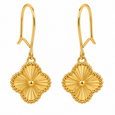 گوشواره طلا 18 عیار مدل ونکلیف وزن 1.450 گرم 